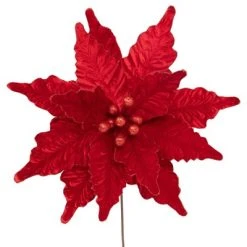 Northlight 24" Glittered Red Poinsettia Christmas Stem Spray -Northlight Christmas Store GUEST f19654a5 b3d5 4791 8e92 a5df00e800e8