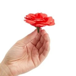 Bright Creations Juvale 50 Pack Red Artificial Silk Cloth Roses, 3 Inch Stemless Fake Flowers Roses for Wall Decorations, Wedding Receptions, Spring Decor -Northlight Christmas Store GUEST f19c141d 2727 431d bcad 46b70bfcce70