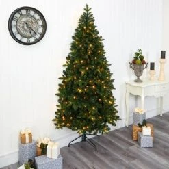 7ft Nearly Natural Pre-Lit LED Grand Teton Spruce Flat Back Artificial Christmas Tree Clear Lights 15 7ft Nearly Natural Pre-Lit LED Grand Teton Spruce Flat Back Artificial Christmas Tree Clear Lights -Northlight Christmas Store GUEST f34cdbed cf77 4c2d b8a9 174ea5e646b2