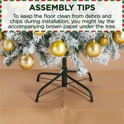 Yaheetech Frosted Artificial Christmas Tree Frosted Artificial Christmas Tree, Green -Northlight Christmas Store GUEST f37fd24f 2841 4640 a8c9 0c719a47b4f9