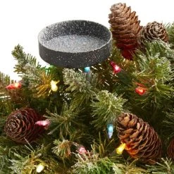 Nearly Natural 24-in Flocked Artificial Christmas Double Candelabrum with 35 Multicolored Lights and Pine Cones -Northlight Christmas Store GUEST f4f59131 8e46 4ce2 a2c1 cbfd0d76dfb9