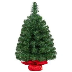Yaheetech Tabletop Christmas Tree Mini Artificial Christmas Tree with Cement Base, Green -Northlight Christmas Store GUEST f501a5cf 613b 4cea 9464 3ebb21a5e387