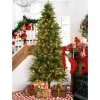 LuxenHome 7Ft Pre-Lit LED Artificial Slim Pine Christmas Tree -Northlight Christmas Store GUEST f5368ff9 fc22 47e4 bb2a a864a8453607