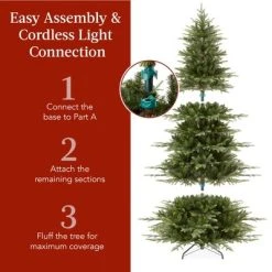 Best Choice Products Pre-Lit Artificial Aspen Noble Fir Christmas Tree w/ Branch Tips, LED Lights -Northlight Christmas Store GUEST f68a3722 6311 48a2 87fa dd1a80e85987