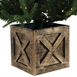 Sunnydaze Decor Sunnydaze Pre-Lit Farmhouse Artificial Fir Christmas Tree with Base - 50 Battery-Operated LED Lights - 3-Foot -Northlight Christmas Store GUEST f6b442cd 8339 4367 84c3 eecf2aaab1d0