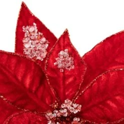 Northlight 28" Icy Red Velvet Poinsettia Glittered Christmas Stem Spray 7 Northlight 28" Icy Red Velvet Poinsettia Glittered Christmas Stem Spray -Northlight Christmas Store GUEST f6defb6d d65a 40c6 bd25 d9b6d08d5fc2