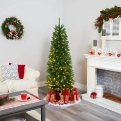 6ft Nearly Natural Pre-Lit LED Mountain Pine Artificial Christmas Tree Clear Lights -Northlight Christmas Store GUEST f6eaf6f4 a5e7 44af ac76 9b8245ff5823