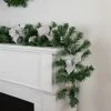 Northlight 6' x 9" Unlit Silver Poinsettia and Pinecone Artificial Christmas Garland 1 Northlight 6' x 9" Unlit Silver Poinsettia and Pinecone Artificial Christmas Garland -Northlight Christmas Store GUEST f81c144a 8124 45a3 b62d c4e340ab2ab9