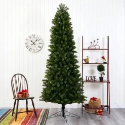 Nearly Natural 8' Pre-Lit LED Slim Virginia Spruce Artificial Christmas Tree Multifunctional Clear Lights -Northlight Christmas Store GUEST f963e4a4 a535 4c12 8980 f57bbffbd354