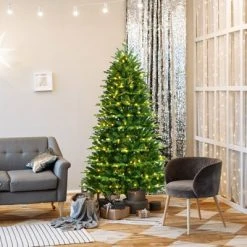 Tangkula Realistic Pre-Lit Christmas Tree 6FT Hinged Artificial Pine Tree W/ 310 LED Lights & 1664 New Tips -Northlight Christmas Store GUEST f9767007 9963 4280 966d 1db86f0997ae