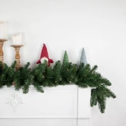 Northlight 9' x 12" Pre-Lit Buffalo Fir Artificial Christmas Garland - Clear Lights