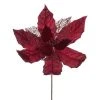 Vickerman 11" Velvet and Glitter Mesh Poinsettia Flower on Steem 1 Vickerman 11" Velvet and Glitter Mesh Poinsettia Flower on Steem -Northlight Christmas Store GUEST fa6b3121 4dd6 4419 af38 aee307a7799e