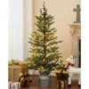 LuxenHome 4ft Pre-Lit LED Artificial Fir Christmas Tree with Silver Metal Pot -Northlight Christmas Store GUEST fb25b160 66bd 42dd b1a2 50f761afbe3f