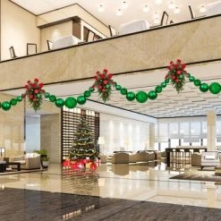 Northlight 6' Green Shiny and Matte Shatterproof Ball Christmas Swag -Northlight Christmas Store GUEST fb9cc83a a259 4d2e a52b 476ec42a59f5