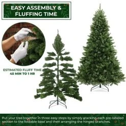 Casafield Artificial Green Spruce Christmas Tree with Metal Stand -Northlight Christmas Store GUEST fbb73196 2acb 401a b29d fe1a22ae99b2