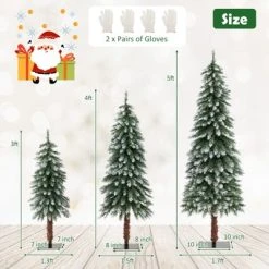 Costway Pre-Lit Christmas Tree Set of 3 Slim Artificial Lighted Xmas Decoration 3/4/5 FT 13 Costway Pre-Lit Christmas Tree Set of 3 Slim Artificial Lighted Xmas Decoration 3/4/5 FT -Northlight Christmas Store GUEST fe0586a5 1ae1 4b59 9f37 616f828fcaf1