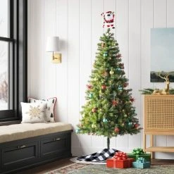 6.5' Pre-lit Alberta Spruce Artificial Christmas Tree - Wondershop™ Multicolor