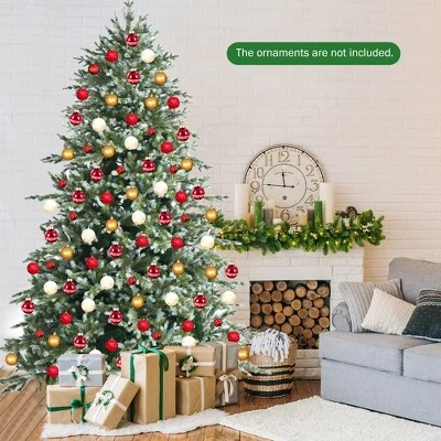 Costway 8ft Hinged Artificial Christmas Spruce Tree w/ 1658 Mixed PE & PVC Tips 4 Costway 8ft Hinged Artificial Christmas Spruce Tree w/ 1658 Mixed PE & PVC Tips - Image 2